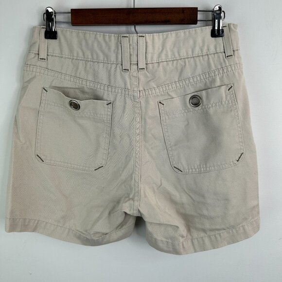 Lee Beige Twill Utility Drawstring Waist Shorts Casual Everyday - Picture 3 of 11